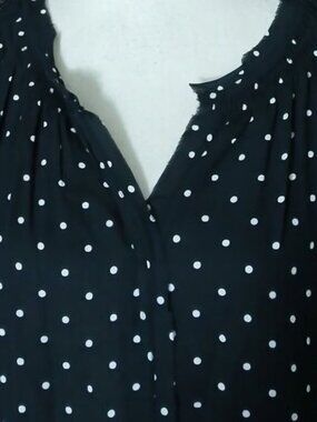 NWT Daniel Rainn black white heart short sleeve boho Classy Workwear Career XXL